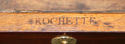 Table liseuse en amarante massif estampillée Rochette, époque Louis XV - Galerie Pellat de Villedon