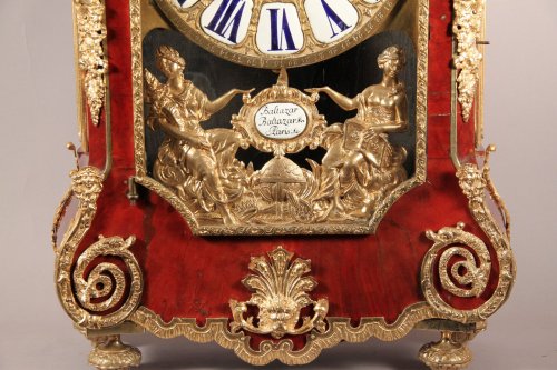 Horlogerie Cartel - Cartel en écaille rouge, de Balthazar à Paris