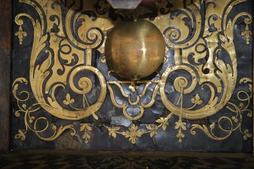 Antiquités - Cartel en marqueterie "Boulle" époque Louis XVI