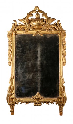 Gilded wood mirror, circa 1770