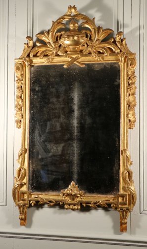 Miroir bois doré, vers 1770 - Miroirs, Trumeaux Style Louis XVI
