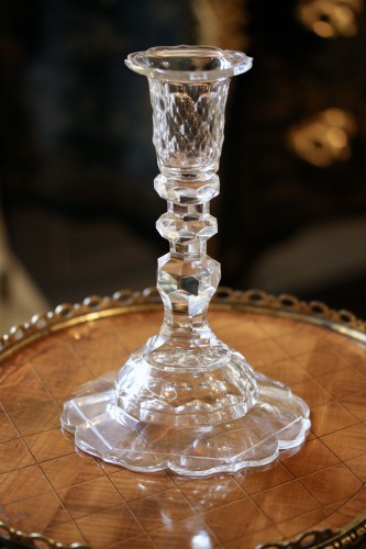 Bougeoir en cristal, Irlande XVIIIe siècle - Verrerie, Cristallerie Style 