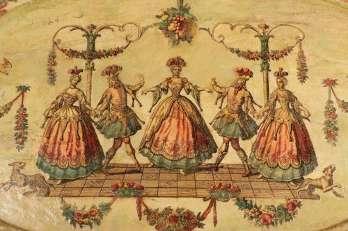 Plateau en bois Arte Povera, XVIIIe siècle Venise - Objet de décoration Style Louis XV