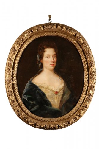 Portrait de jeune femme au rubis, fin XVIIe siècle