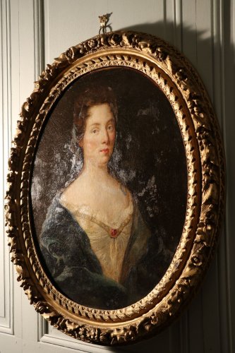 XVIIe siècle - Portrait de jeune femme au rubis, fin XVIIe siècle
