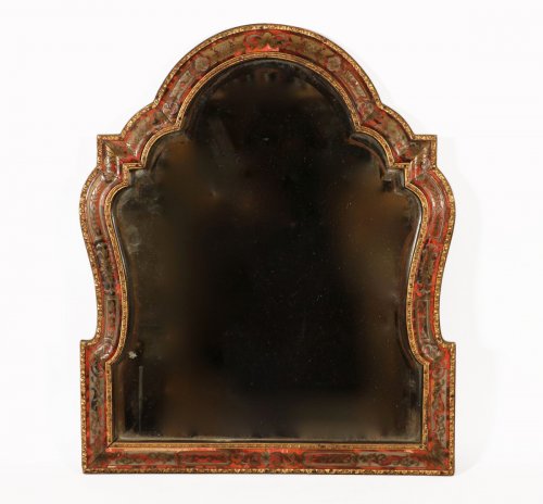 Miroir de toilette vers 1820, marqueterie Boulle sur fond d’écailles de tortue