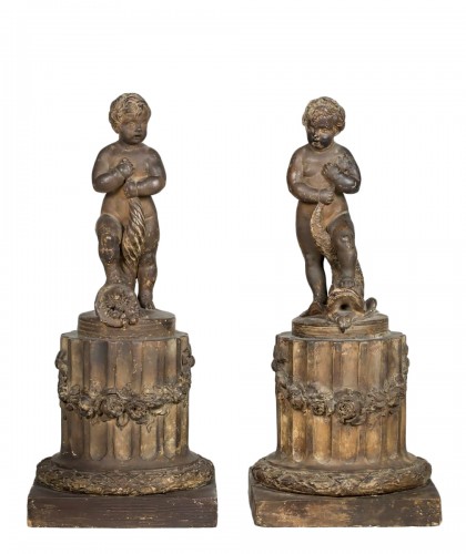 Pair of Louis XVI ornamental terracottas