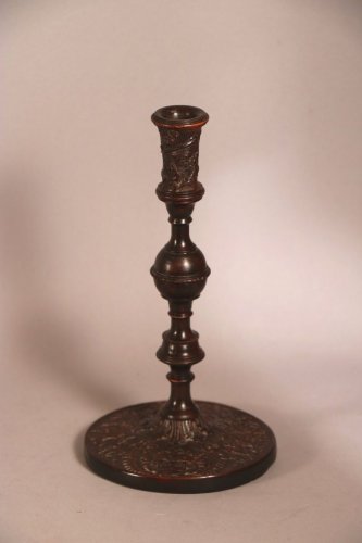 Flambeau de toilette en bois sculpté, vers 1700, attribué à César Bagard - Louis XIV