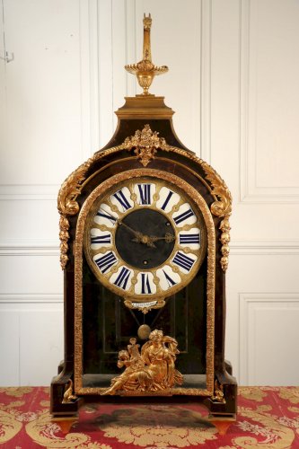 Cartel et sa console, Gaudron, époque Louis XIV - Horlogerie Style Louis XIV