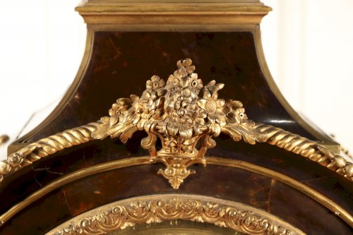 Horlogerie Cartel - Cartel et sa console, Gaudron, époque Louis XIV