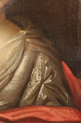 XVIIe siècle - Portrait d'une aristocrate, époque Louis XIV
