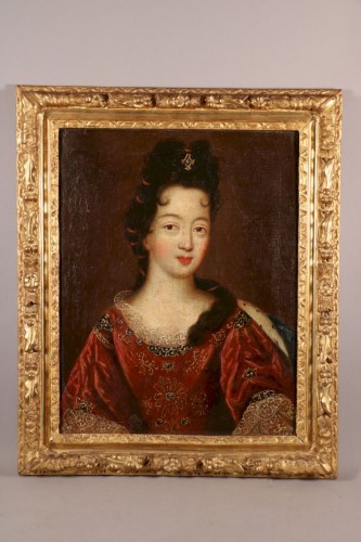 Portrait présumé de mademoiselle de Nantes, princesse de Condé, 17e siècle - Tableaux et dessins Style Louis XIV