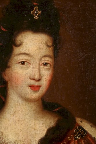 Tableaux et dessins Tableaux XVIIe siècle - Portrait présumé de mademoiselle de Nantes, princesse de Condé, 17e siècle
