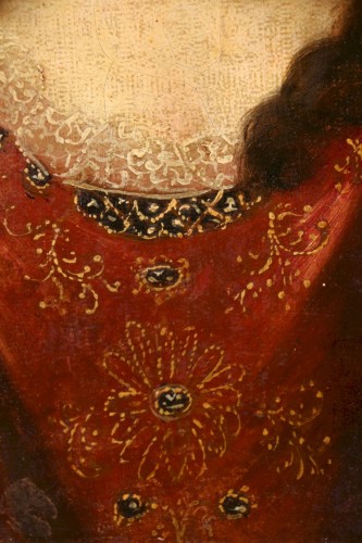 XVIIe siècle - Portrait présumé de mademoiselle de Nantes, princesse de Condé, 17e siècle