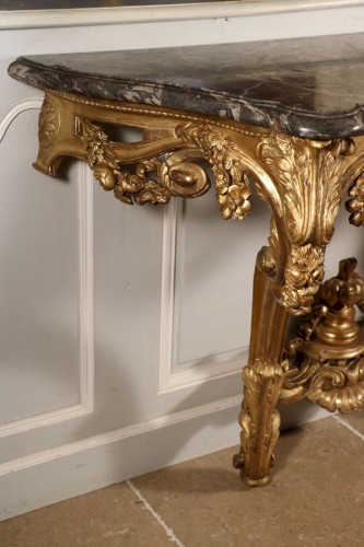 Console Transition, vers 1760 - Mobilier Style Transition