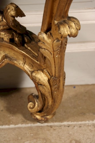 18th century - Gilded wood console circa 1760