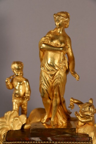 Pendule aux figures de Pygmalion et de Galatée, vers 1780 - Galerie Pellat de Villedon
