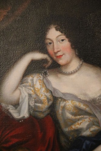 Portrait en pied probablement de Marie Mancini - Tableaux et dessins Style Louis XIV
