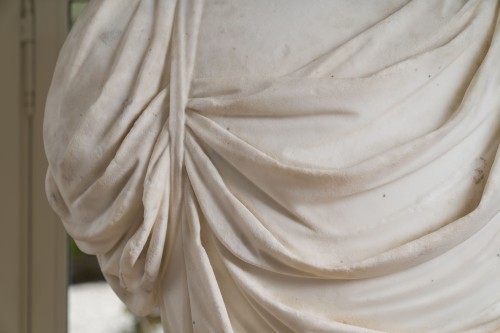 Buste d’Apollon en marbre blanc, XVIIIe siècle - 
