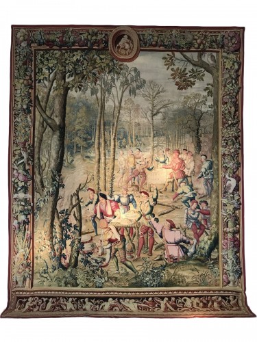 Tapestry of the Manufacture Royale des Gobelins commissioned by Louis XIV