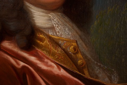 XVIIIe siècle - Portrait en buste de trois quarts d’un homme