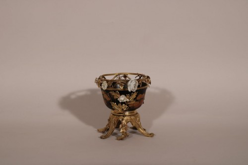Pot pourri en laque du Japon - Objet de décoration Style Louis XV
