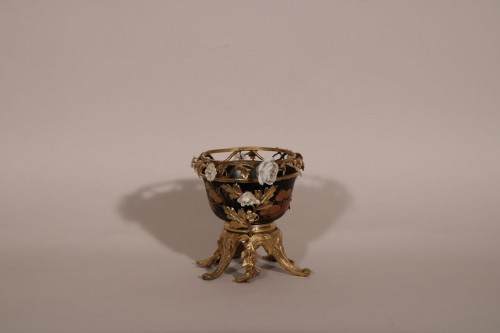 Pot pourri en laque du Japon - Objet de décoration Style Louis XV