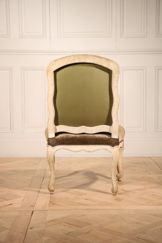 Louis XV - Salon se composant d’une paire de fauteuils et d’une paire de chaises à la reine