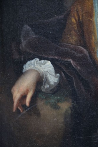 Portrait d’un gentilhomme attribué à Arnold Boonen - Tableaux et dessins Style Louis XIV