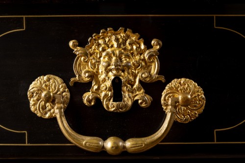 Bureau plat de milieu démontable, époque Régence - Régence