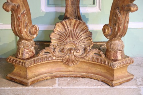 Console d’applique en bois doré d'époque Régence - Galerie Pellat de Villedon