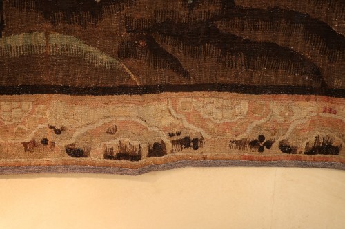 Tapisserie d’Aubusson du XVIIIe siècle représentant un paysage - Tapisserie & Tapis Style 