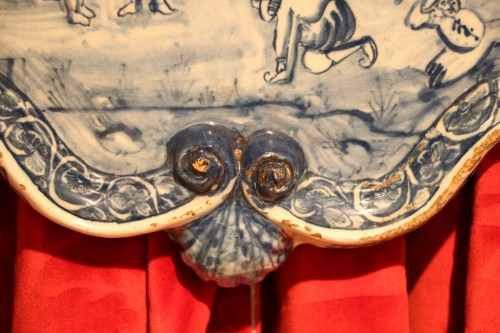 Céramiques, Porcelaines  - Plaque en faïence de Delft