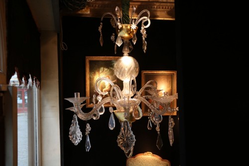 Lustre liégeois en cristal et verre taillé - Luminaires Style 