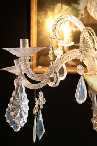 Lighting  - Liège chandelier in crystal and cut glass