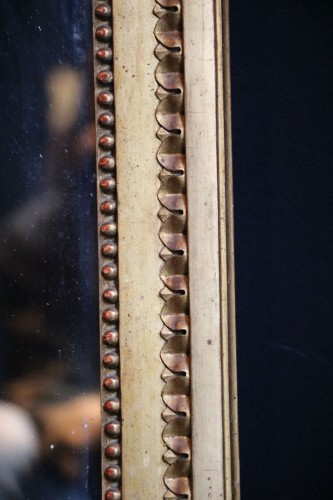 Miroir d’époque Louis XVI en bois doré - Louis XVI