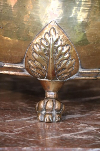 Important rafraîchissoir en laiton - Objet de décoration Style Louis XIV