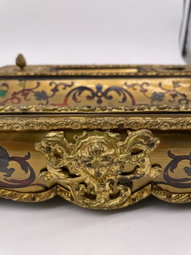 Encrier en marqueterie Boulle - Objet de décoration Style Louis XIV