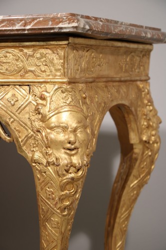 Une exceptionnelle console d'époque Louis XIV - Galerie Pellat de Villedon