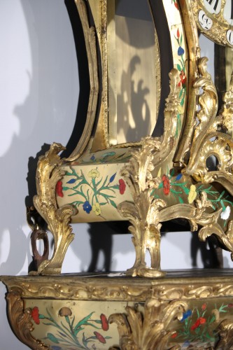 18th century - Impressive cartel and its &quot;five colors&quot; console