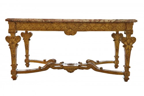 Louis XIV period gilded wood console