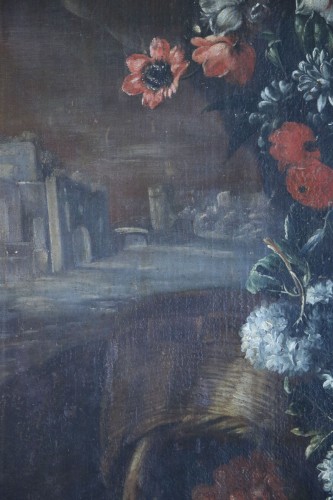 Louis XIV - Nature morte représentant un large bouquet attribuée à Andrea Belvedere