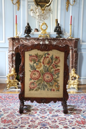 Louis XIV oak screen - 