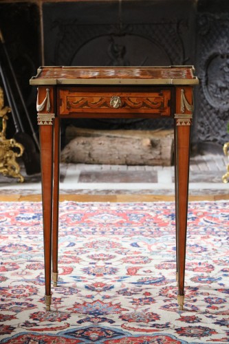 Furniture  - Small inlaid table attributed to Charles Topino
