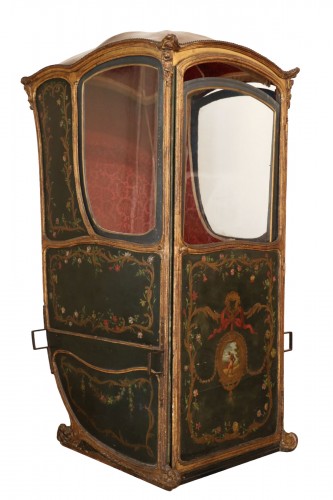 A Louis XV sedan chair