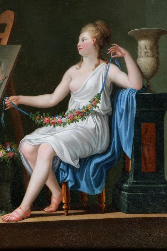 Tableaux et dessins Tableaux XVIIIe siècle - Le peintre et son modèle - Attribué à Charles Amédée Philippe Van Loo (1719 1795)