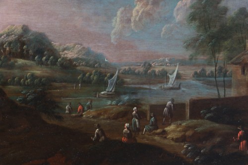Matthys Balen (1684; 1766) - Paysage animé - Galerie PhC