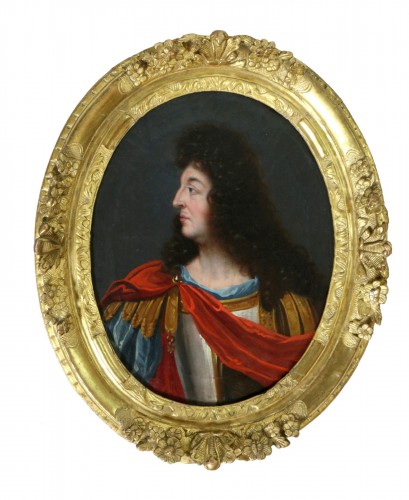 Louis XIV as a Roman emperor - French school of the 18th century According to Pierre Mignard