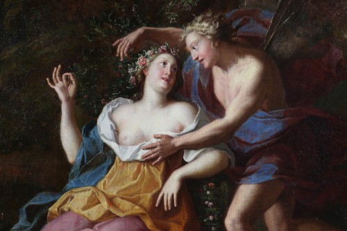 attributed to Noel Coypel (1628 - 1707). Zéphyr and Flora around 1700 - 