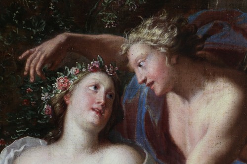 17th century - attributed to Noel Coypel (1628 - 1707). Zéphyr and Flora around 1700